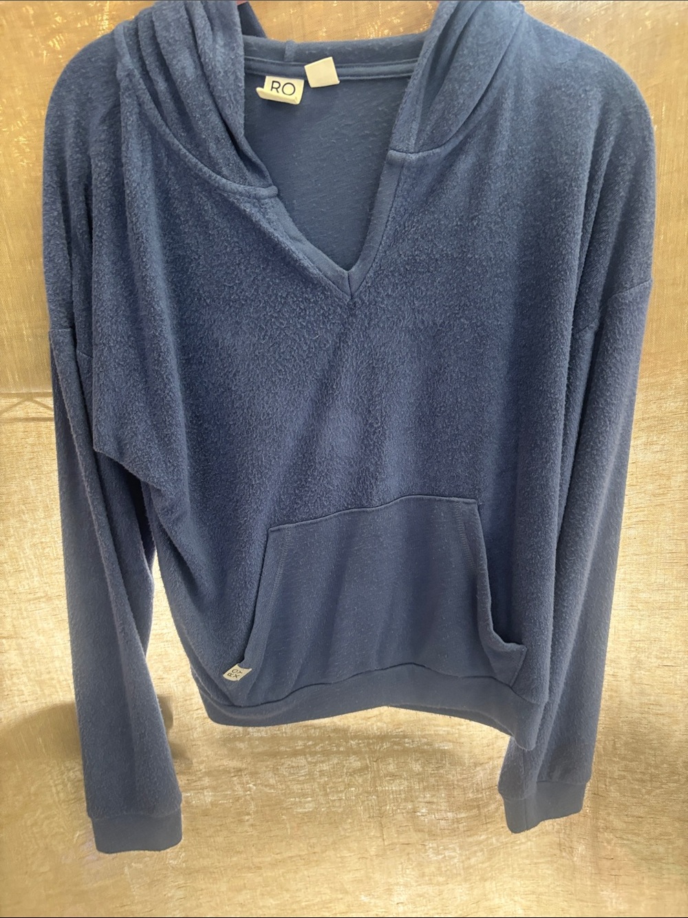 Roxy Navy Hooded Fleece Pullover
